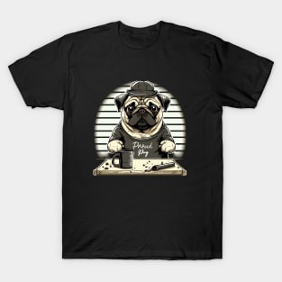 Pug Dog White T-Shirt